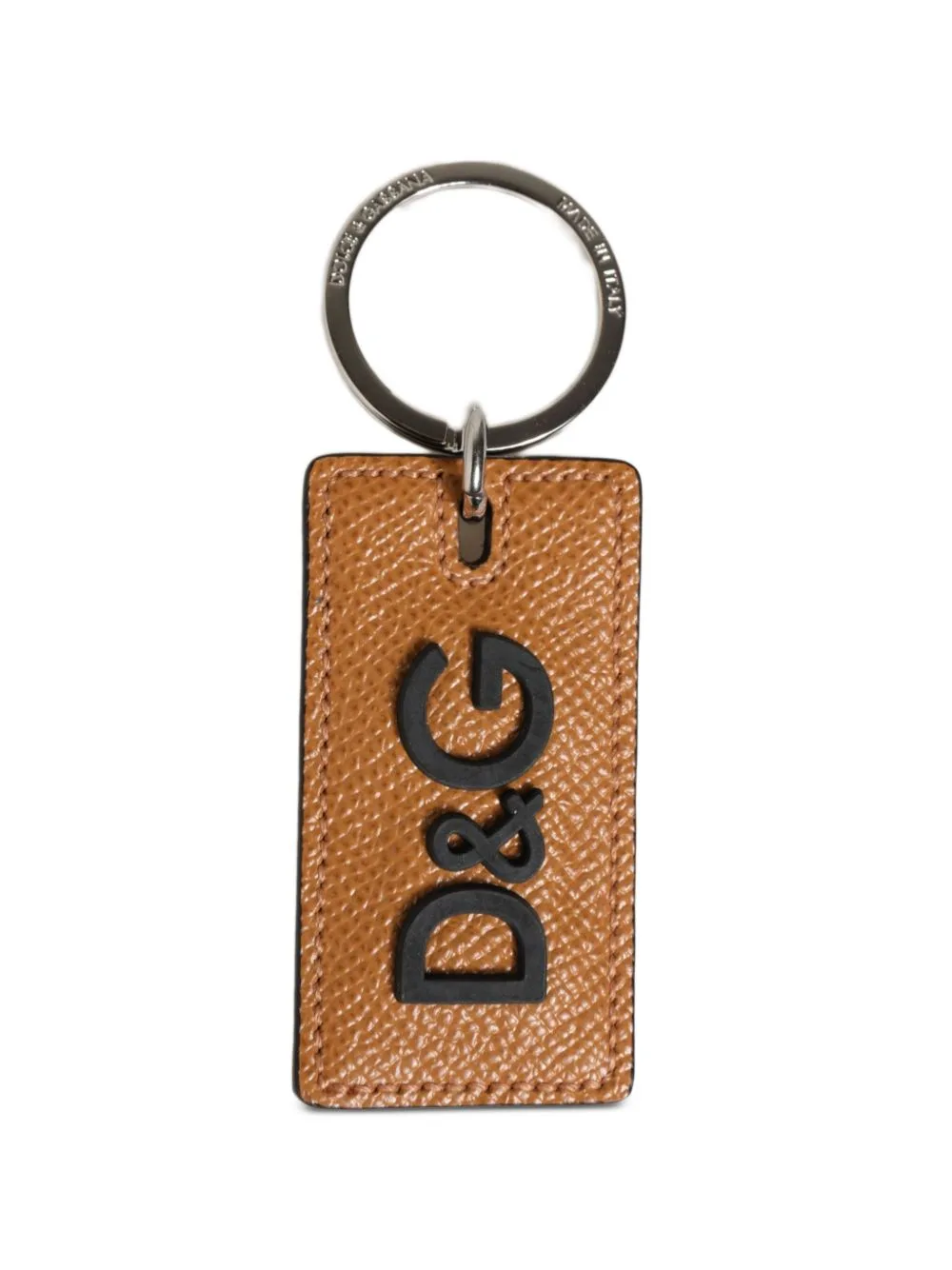 Logo-Detail Leather Keychain by Dolce & Gabbana