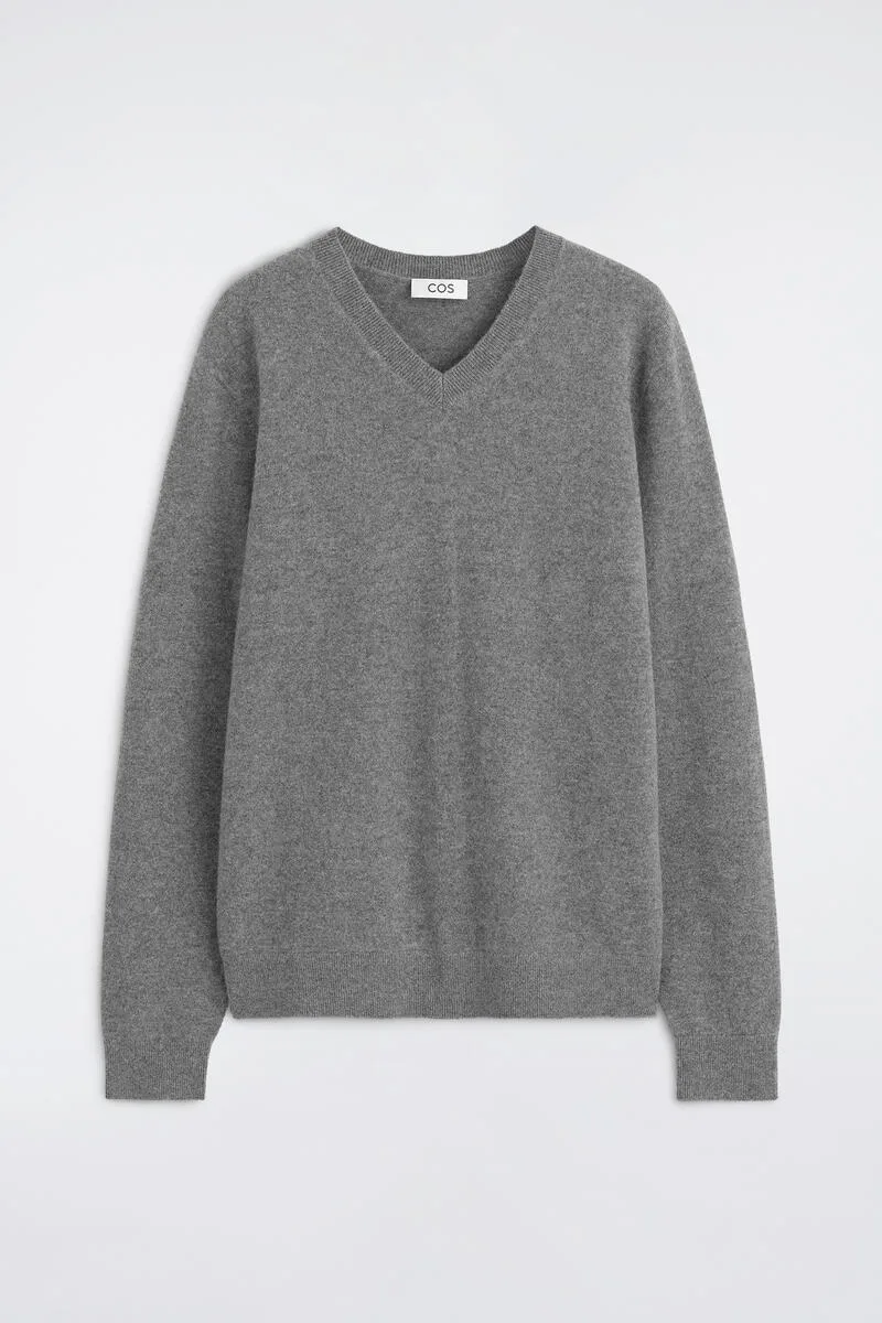 Cashmere V-Neck Sweater by COS