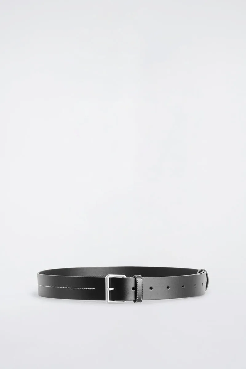 Topstitched Leather Belt by COS