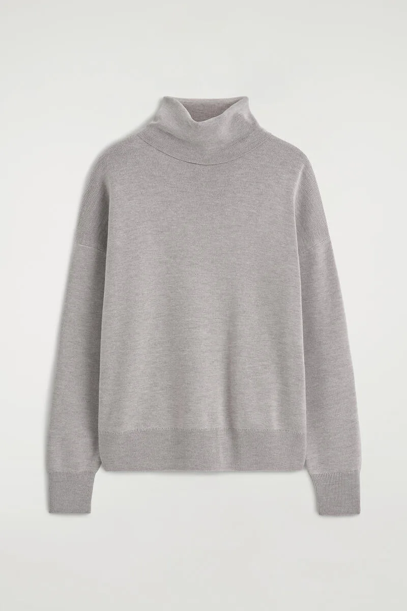Merino Wool Roll-Neck Sweater