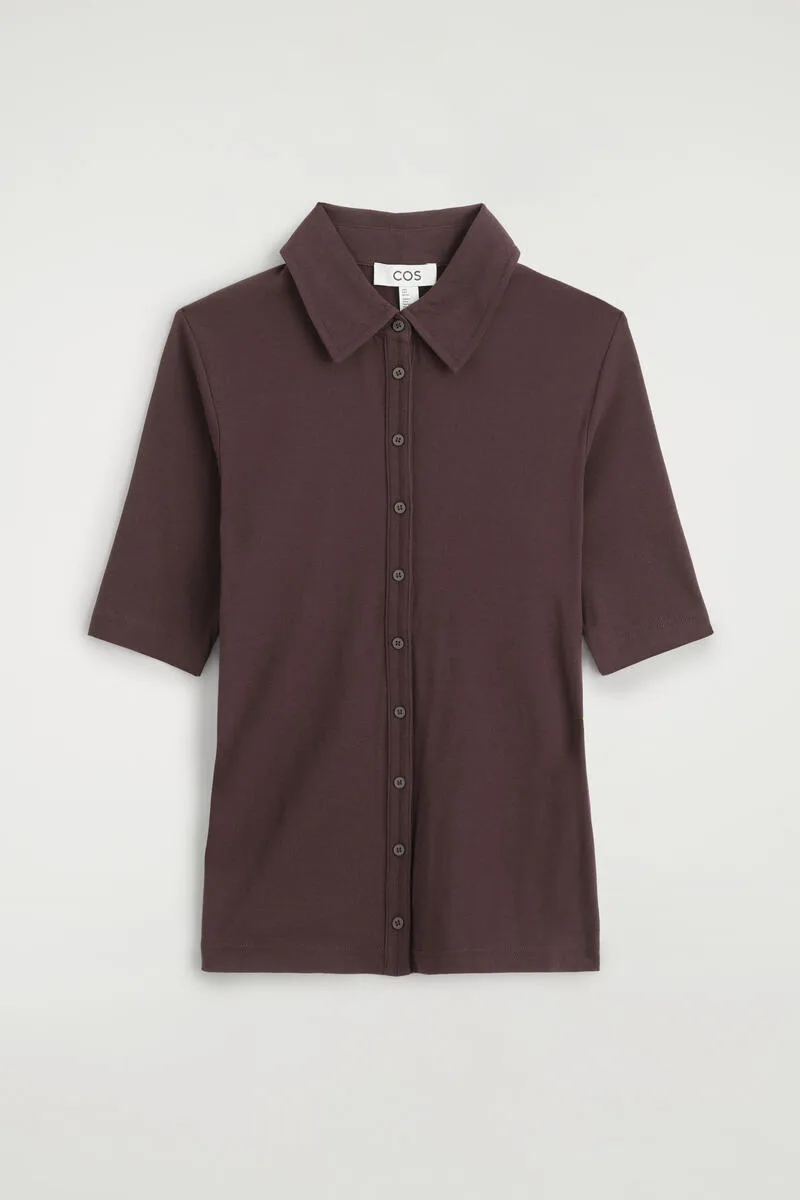 Sculpted Cotton-Jersey Shirt by COS