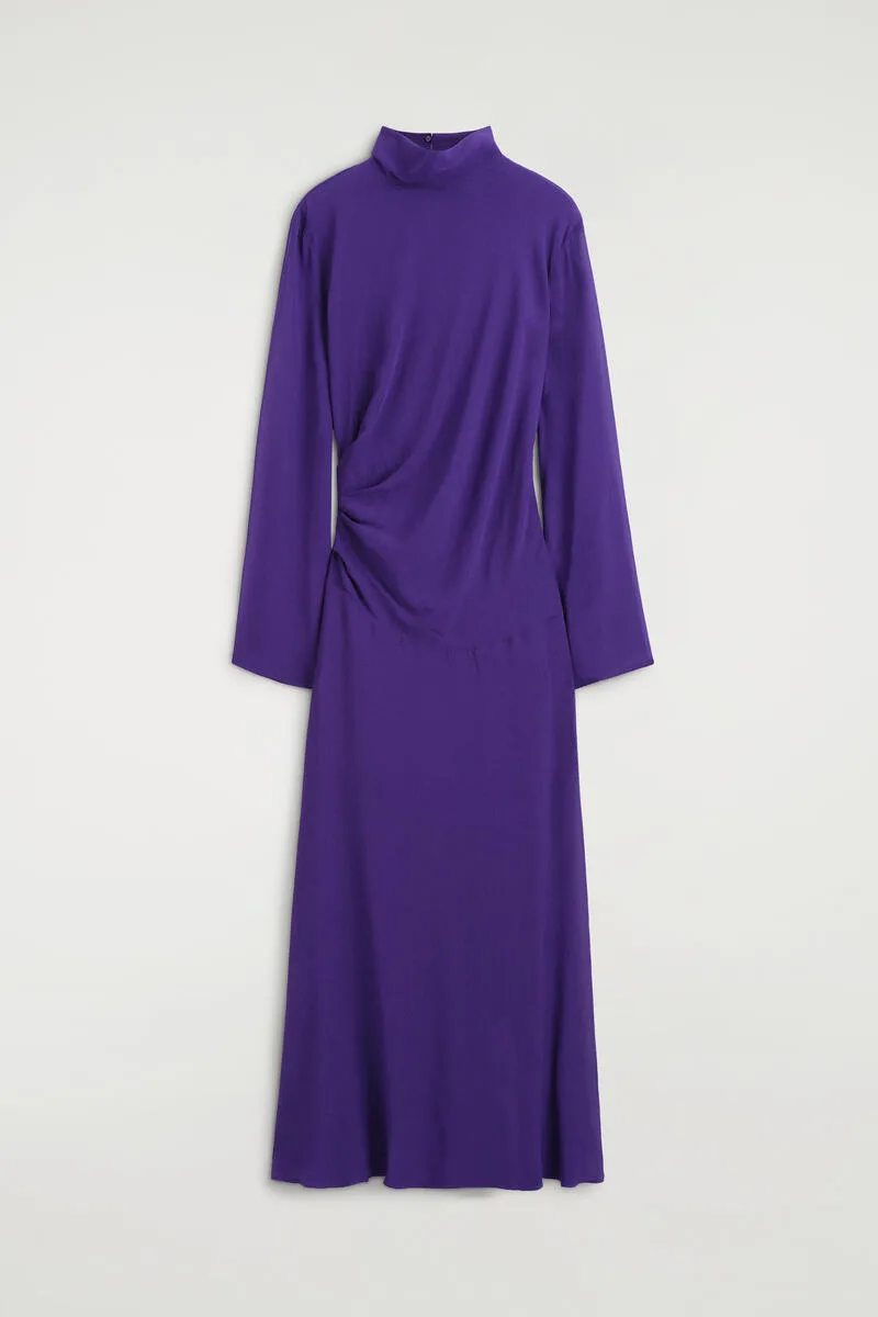Draped Turtleneck Maxi Dress by COS