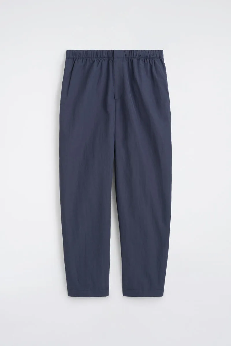 Zip-Detail Relaxed-Fit Straight-Leg Pants