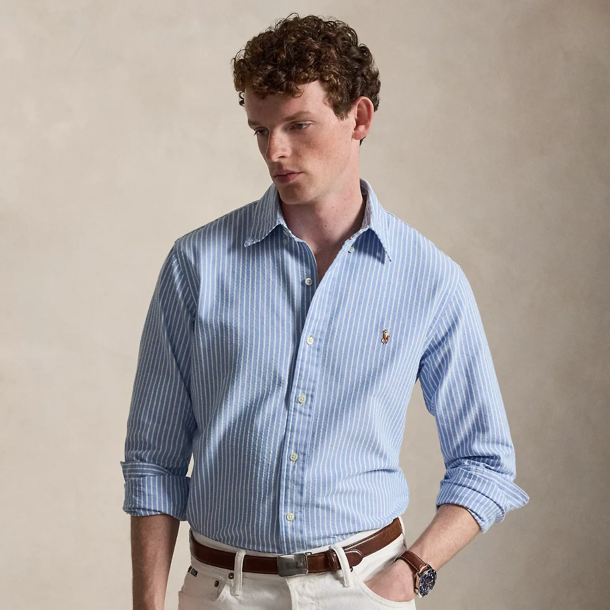Custom Fit Seersucker Oxford Shirt