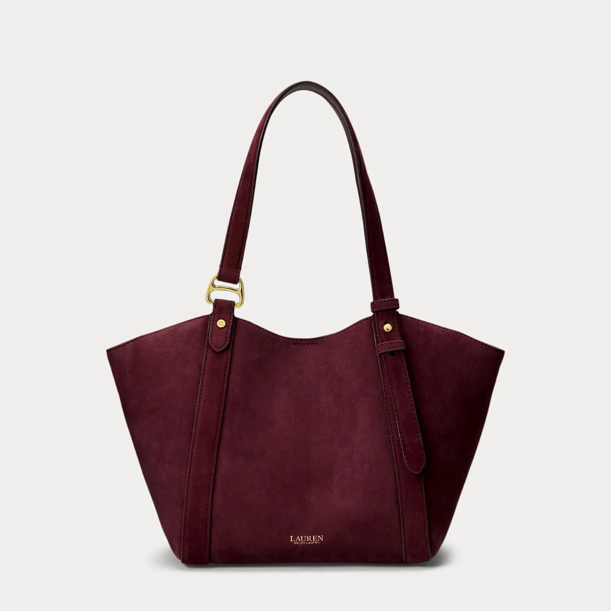 Sheep-Suede Small Tasha Tote Bag by Lauren Ralph Lauren