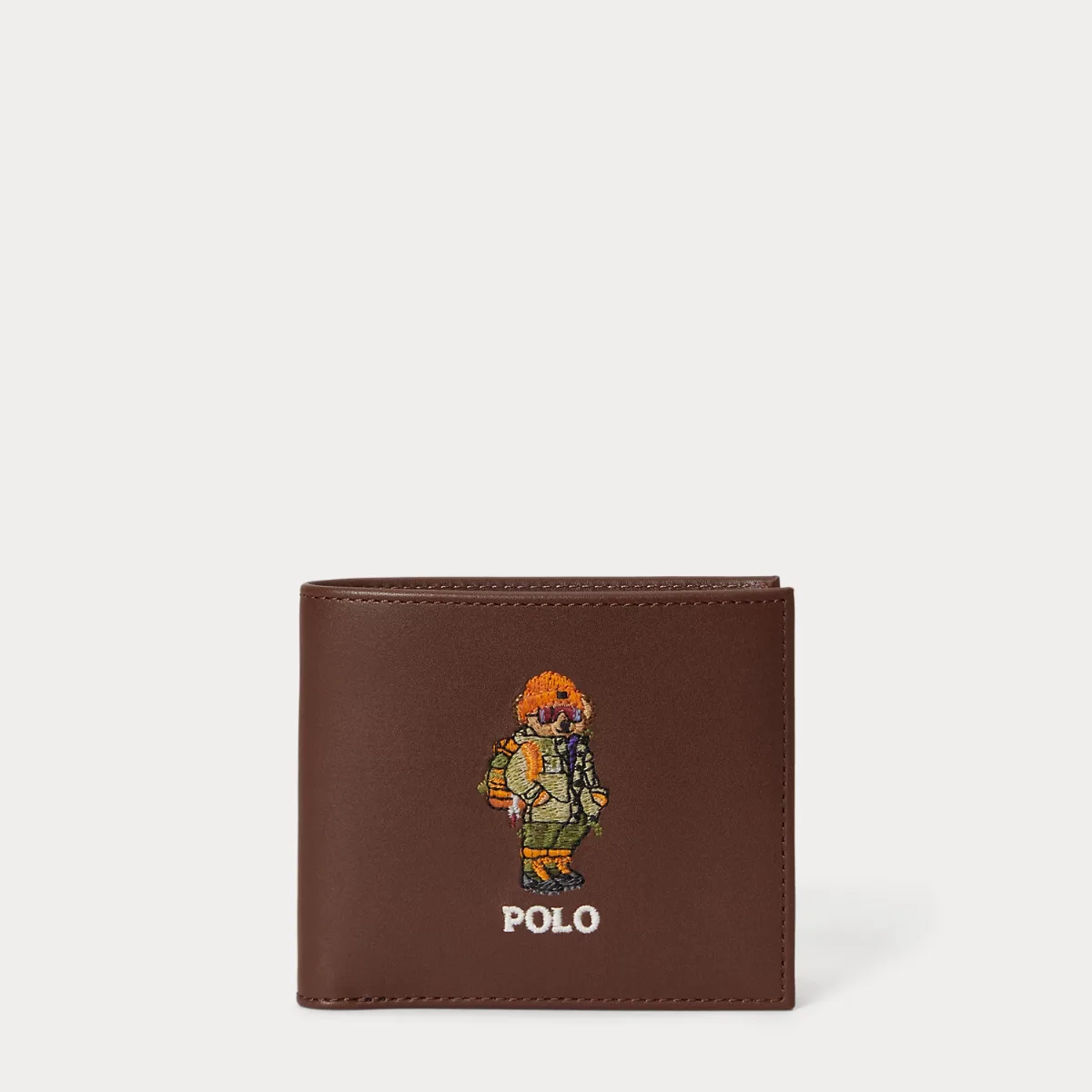 Polo Bear Leather Billfold Wallet by Polo Ralph Lauren