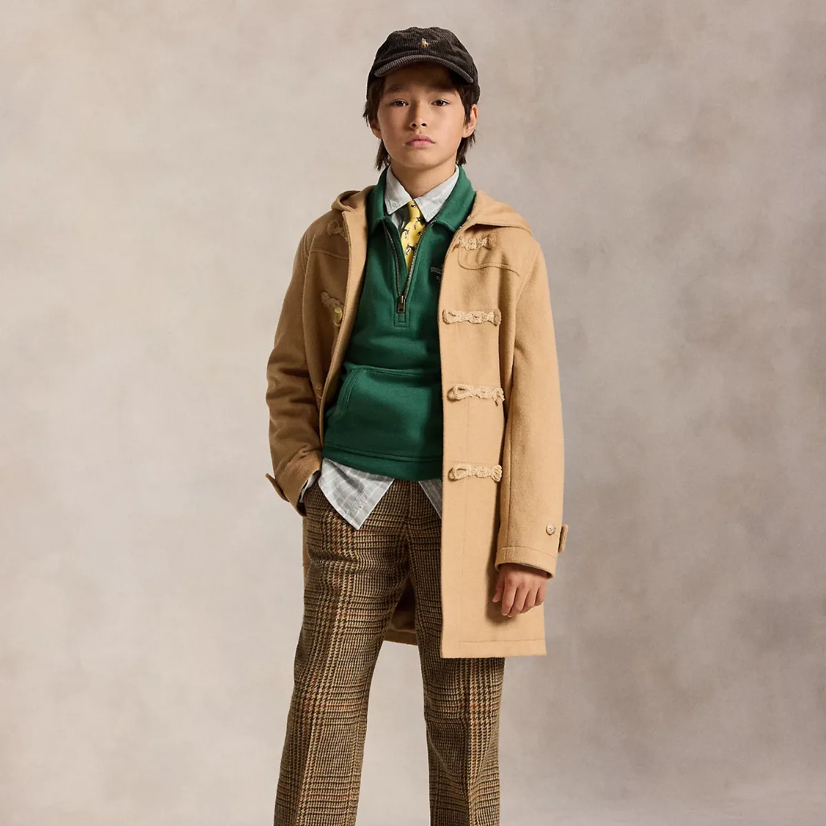 Glen Plaid Wool Tweed Trousers by Ralph Lauren
