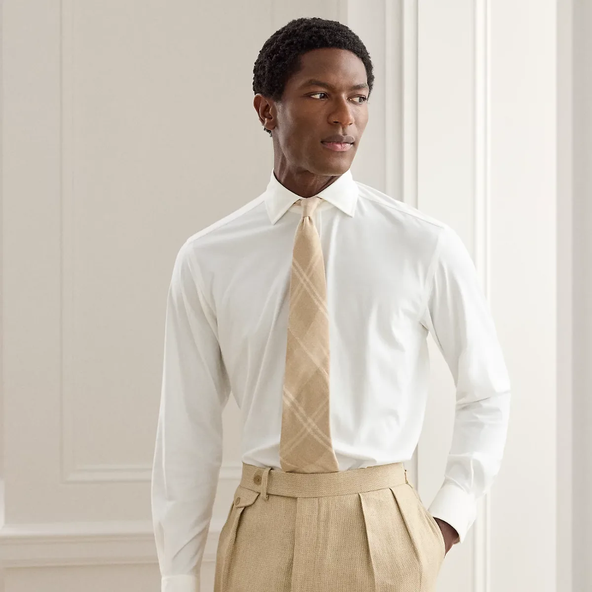 Stretch Knit Shirt by Ralph Lauren Purple Label