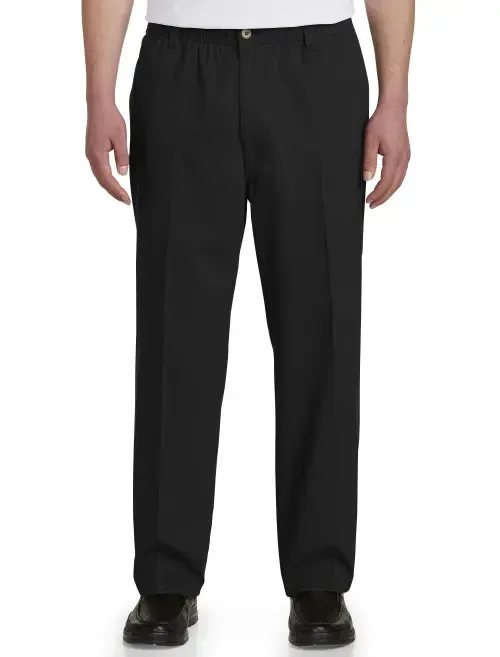 Elastic-Waist Pants by Harbor Bay by DXL