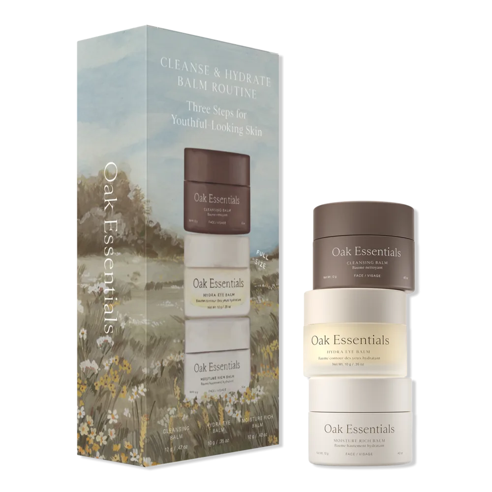Cleanse & Hydrate Face Balm Routine by Oak Essentials