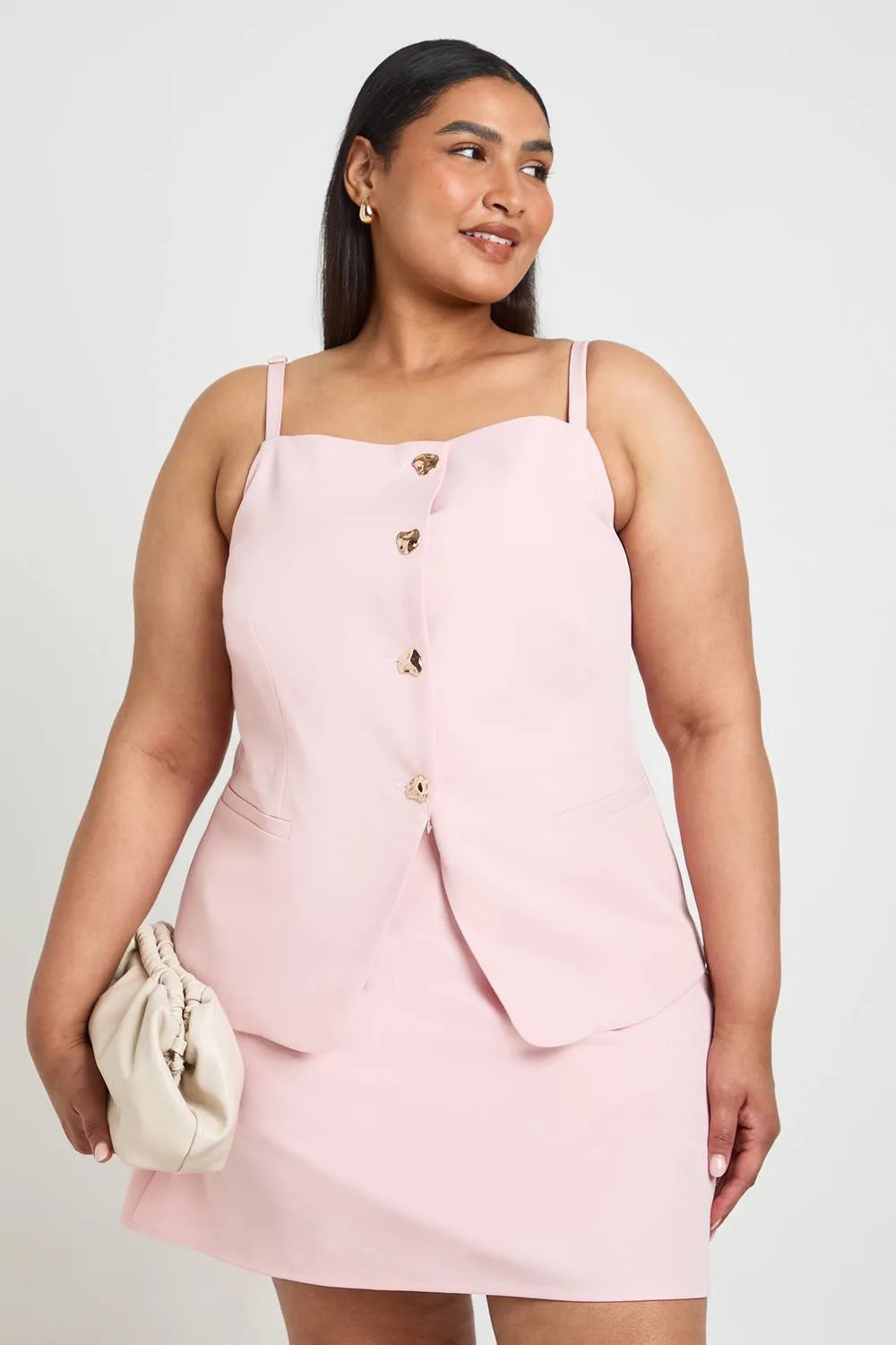 Plus Tailored Skort by boohoo