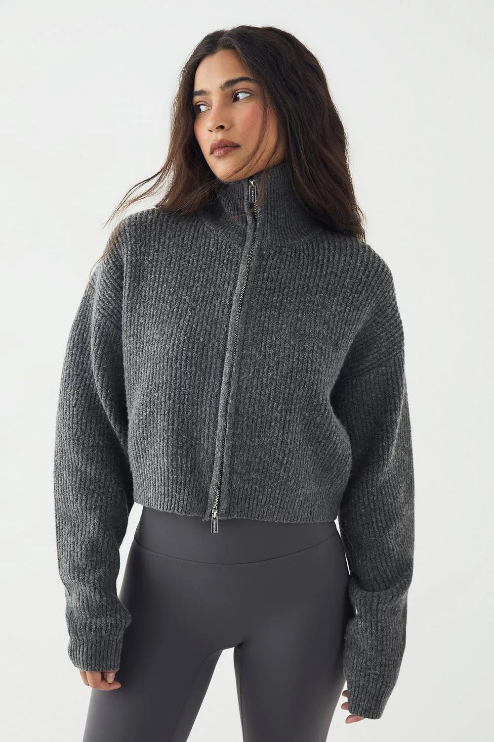 Double Zip Through Knitted Jumper by DSGN Studio