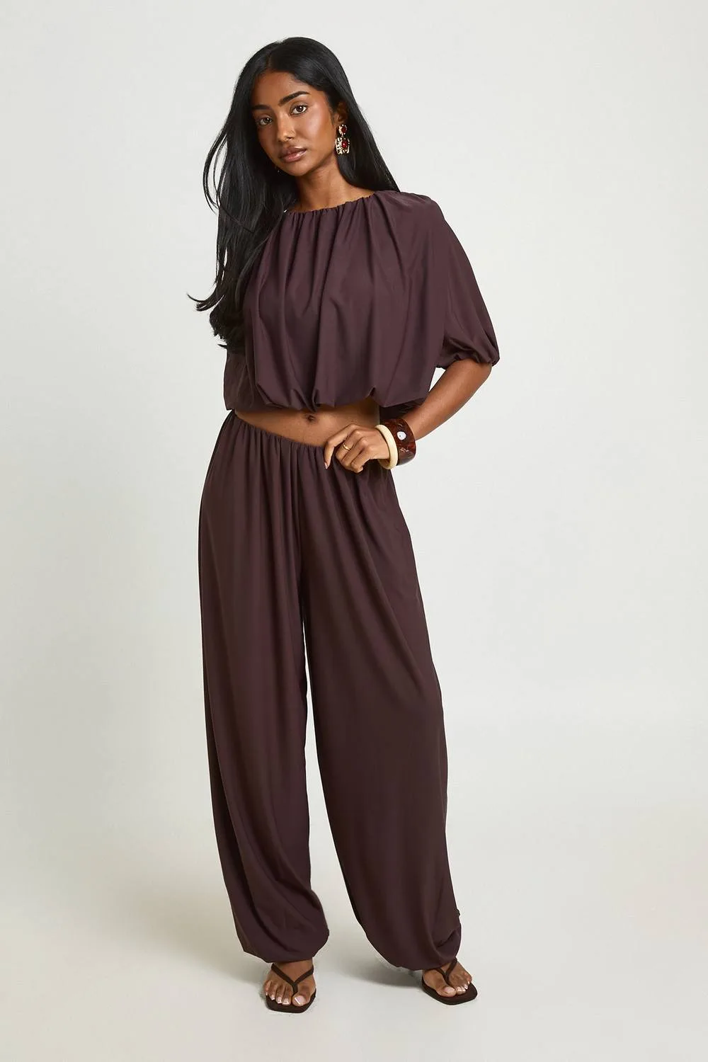 Pleated Balloon Trousers