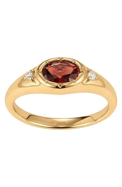 Oval Birthstone Signet Ring by MADE BY MARY