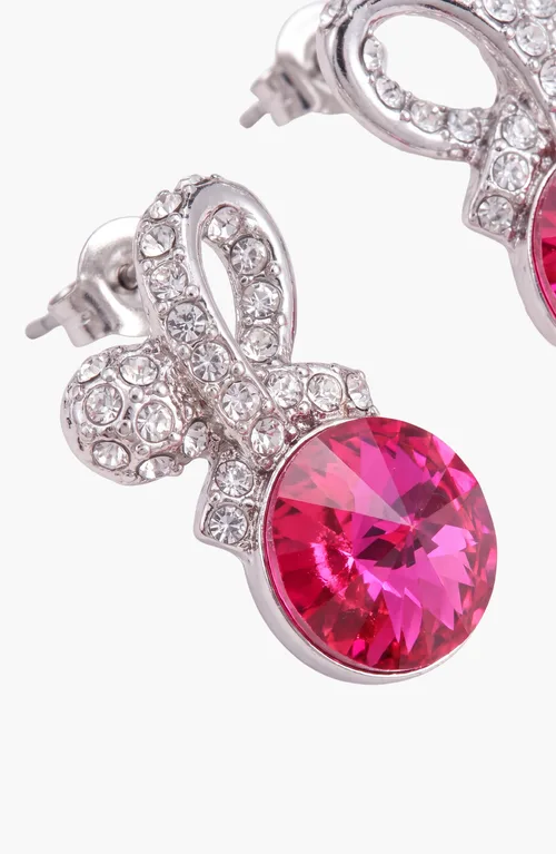 Crystal Flower Drop Earrings by Modenaire