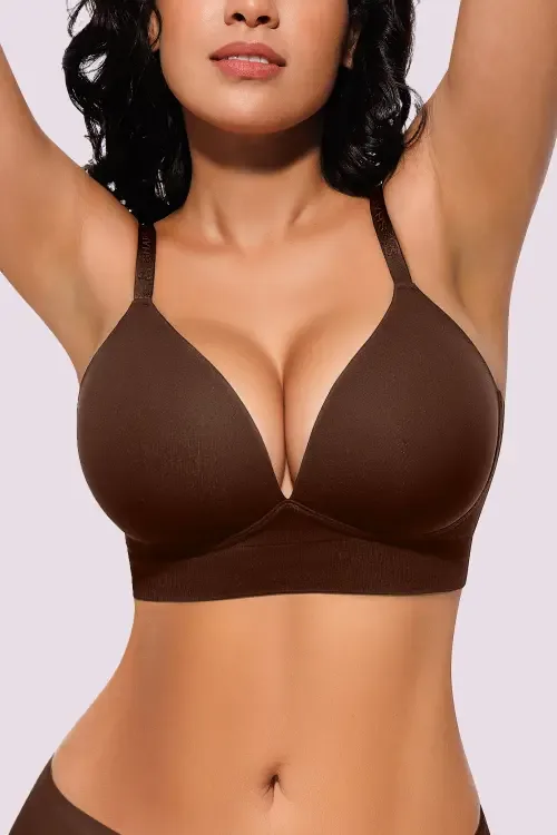 Everyday Wireless Back Smoothing T-Shirt Push-Up Bra by Shapellx