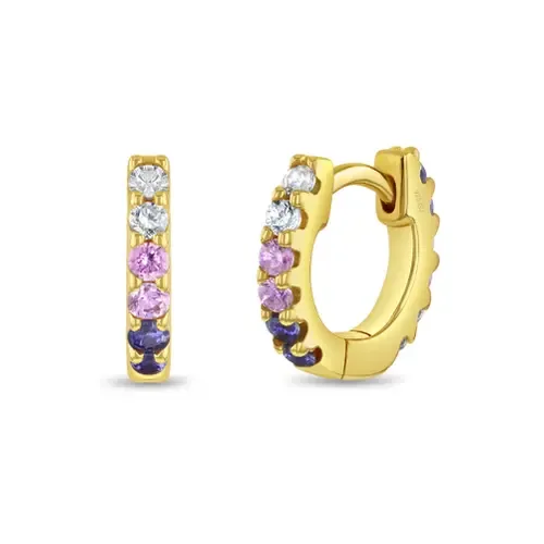 Cascading CZ Girl Earrings by In Season Jewelry