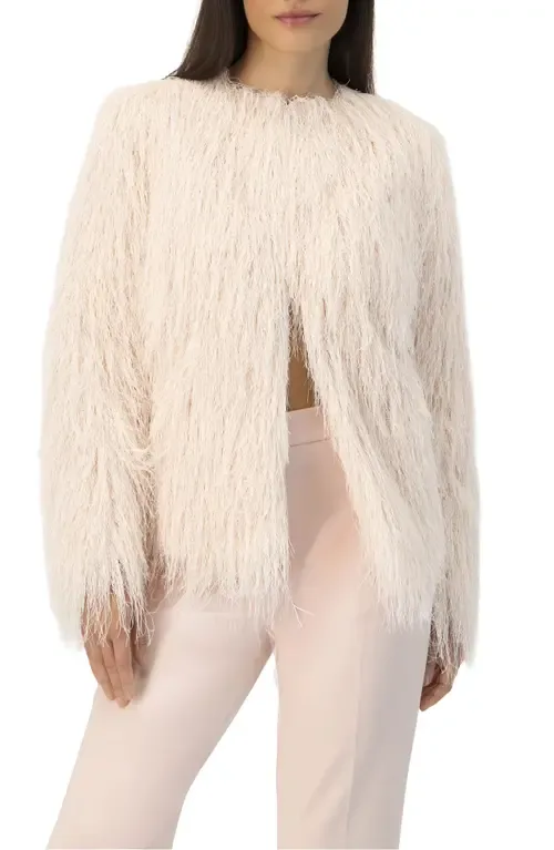 Fringe Coat with Snap Closures by IVONNE