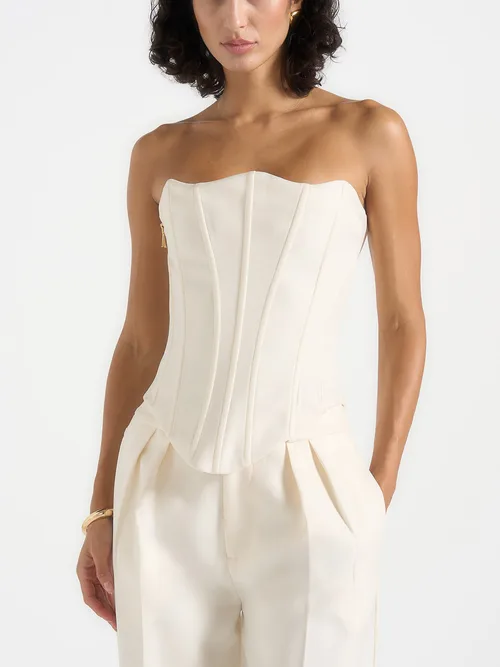 Scarlett Tailored Lace Up Corset