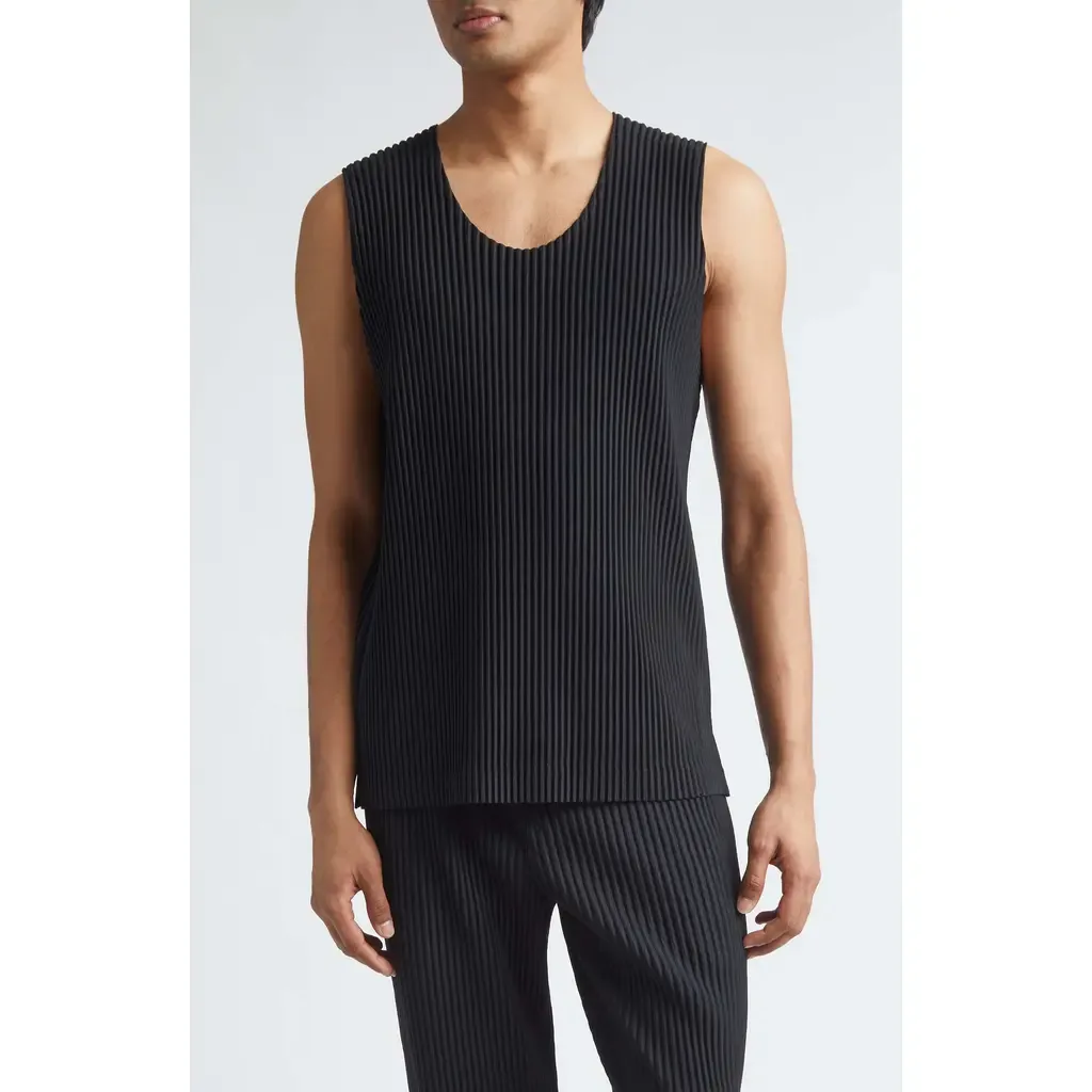 Monthly Colors June Pleated Sleeveless Top by Homme Plissé Issey Miyake