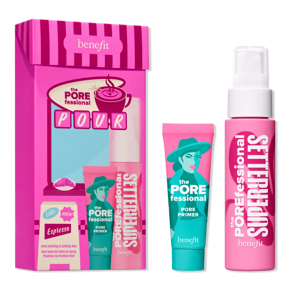 The POREfessional Mini Primer & Setting Spray Duo Pore-Blurring Makeup Prep Set by Benefit Cosmetics