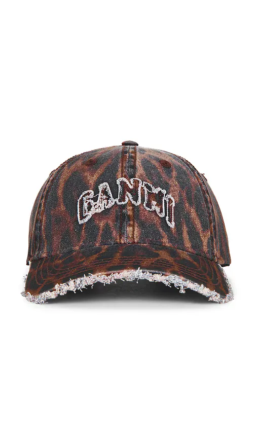 Printed Washed Cotton Oceliot Leopard by Ganni