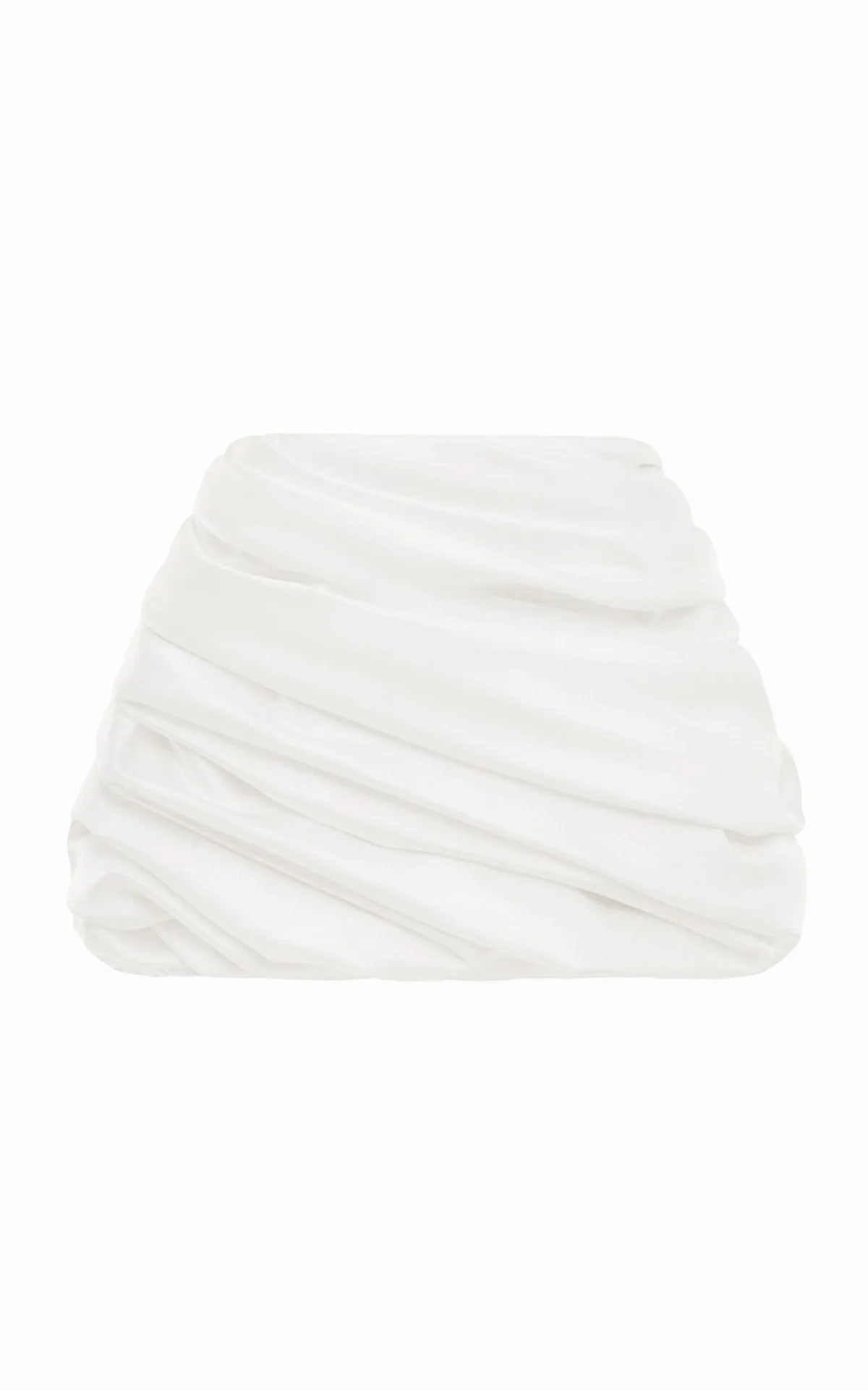 Ruched Mini Skirt with Detachable Train by BALYKINA