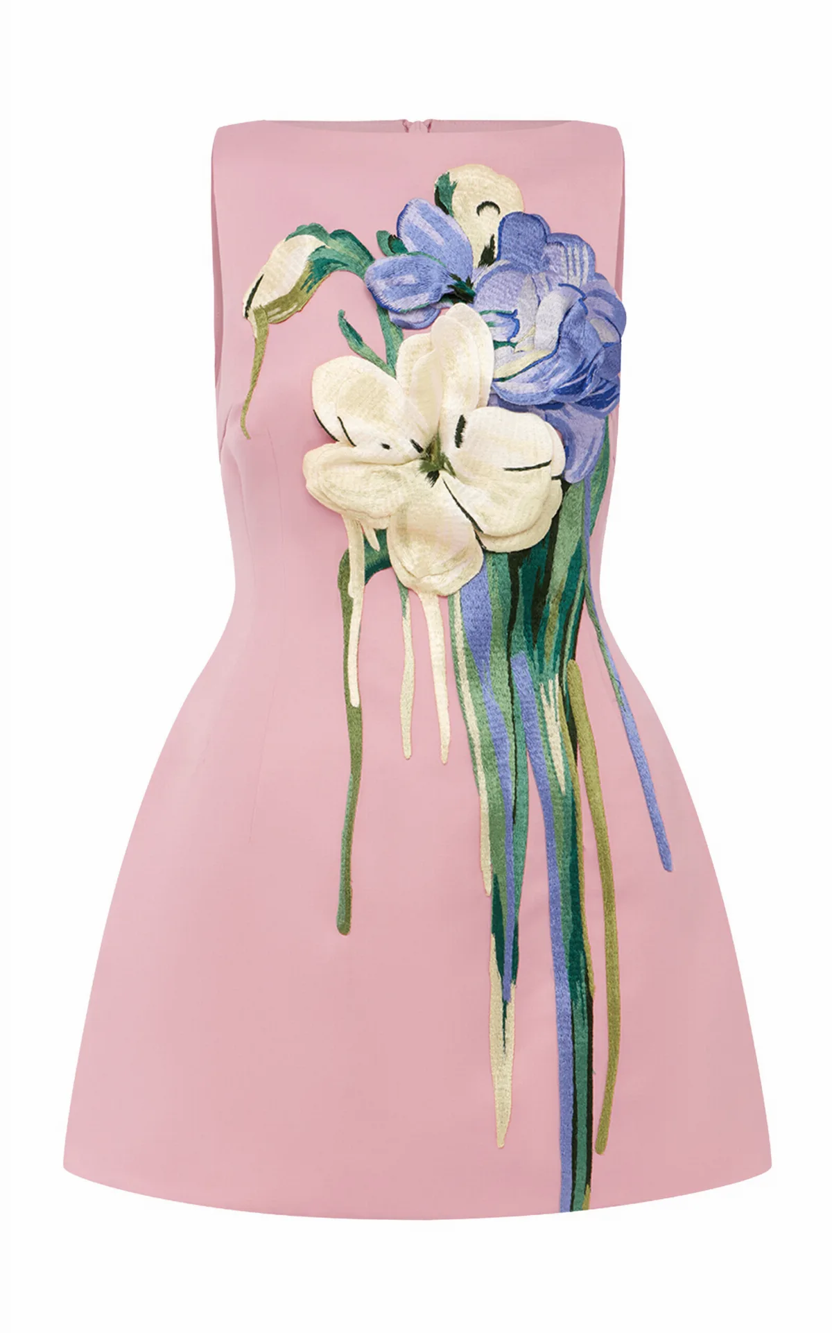 Ali Embroidered Mini Dress by Leo Lin