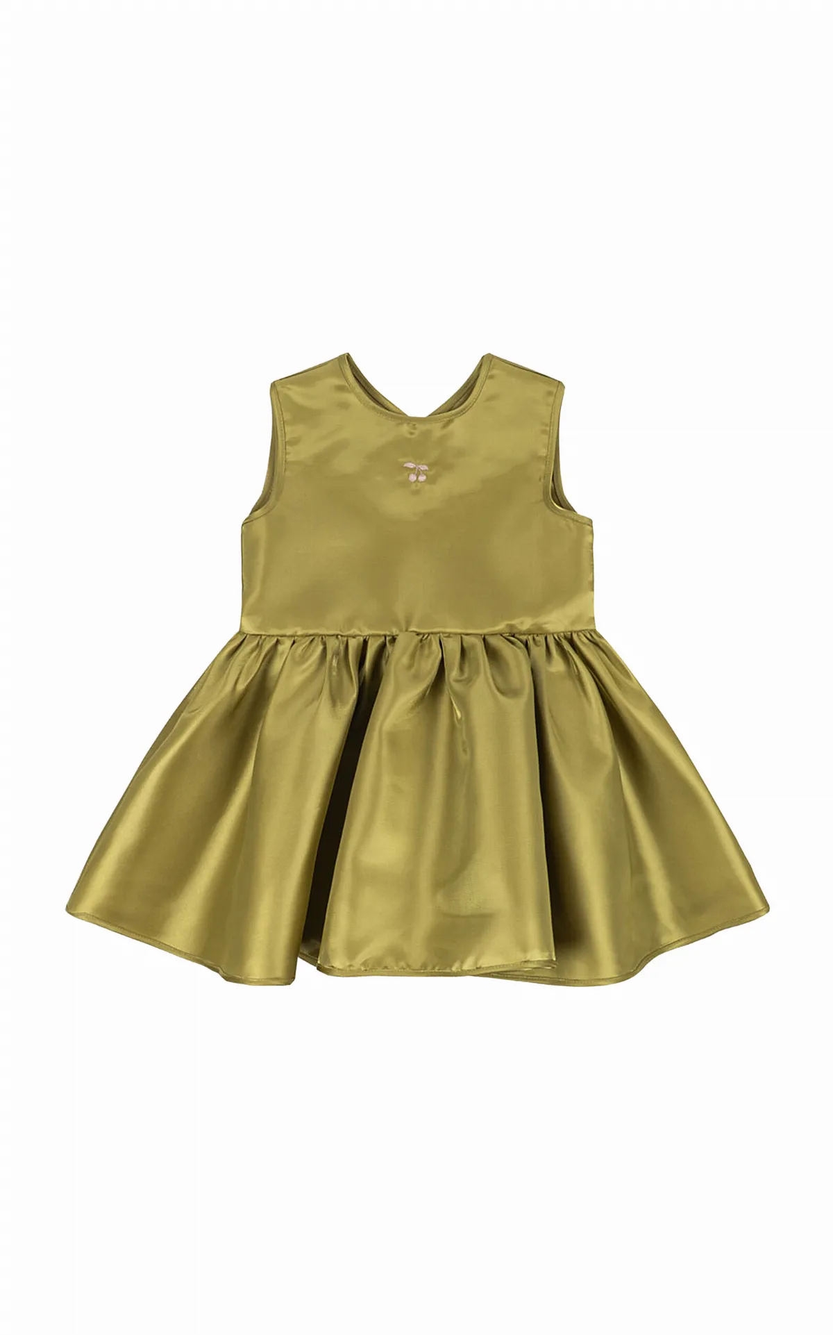 Bellis Ruffled Satin Mini Dress by Konges Sløjd