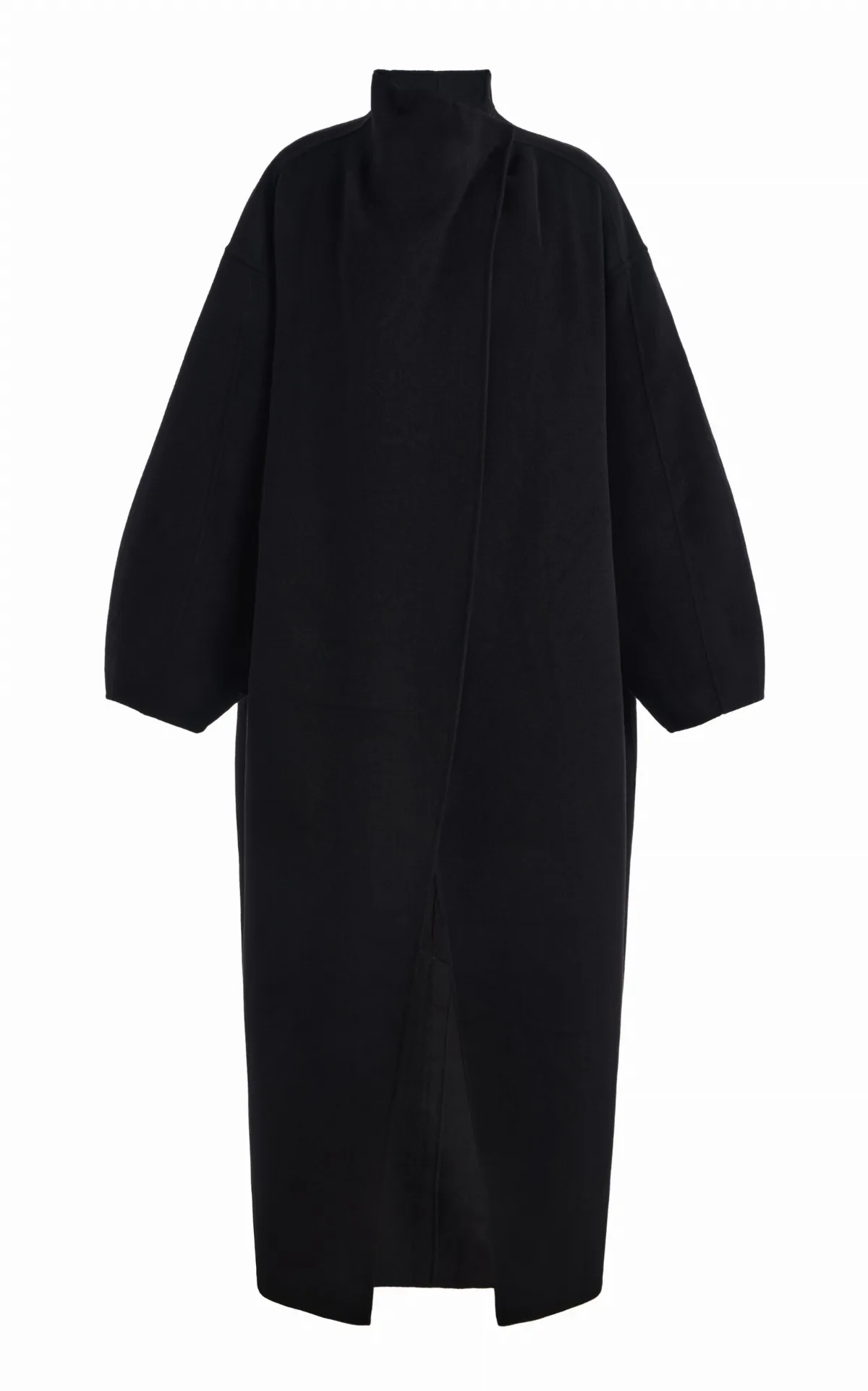 Leroy Funnel-Neck Wool-Blend Coat by The Frankie Shop