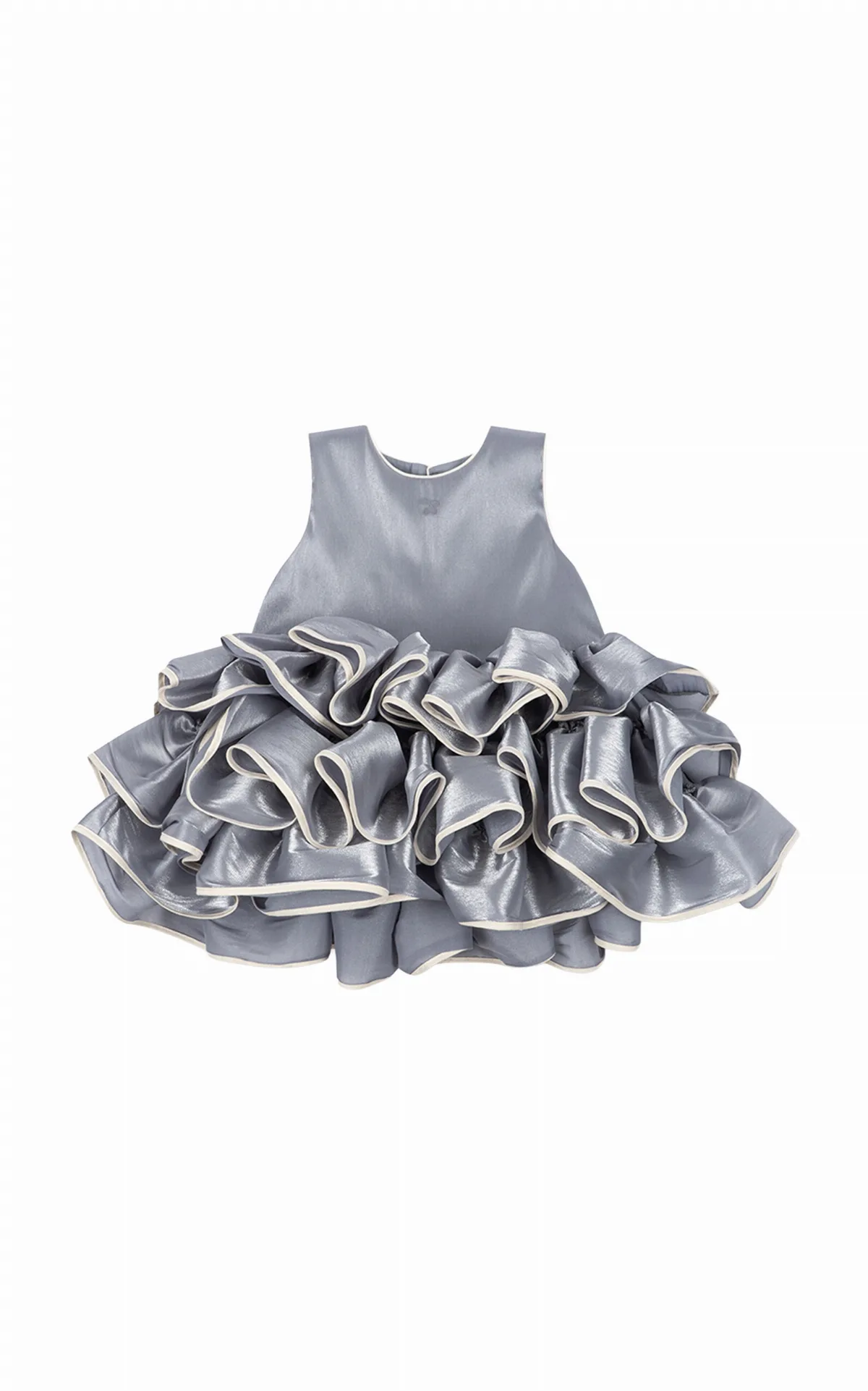 Fia Frill Satin Mini Dress by Konges Sløjd