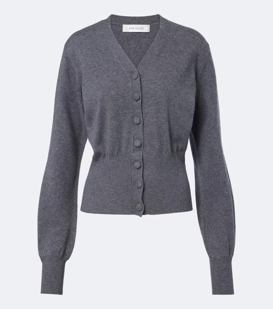 Costa Wool and Cashmere-Blend Cardigan by Aya Muse