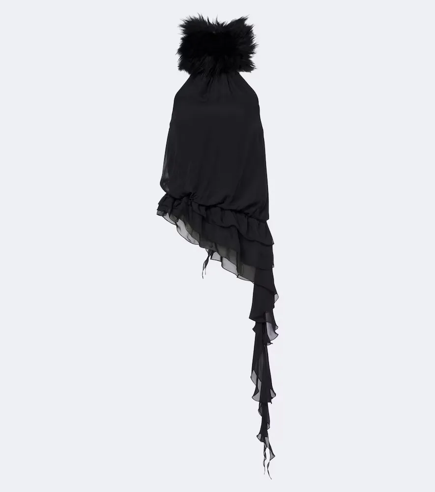 Chiffon Halterneck Top by Jacques Wei