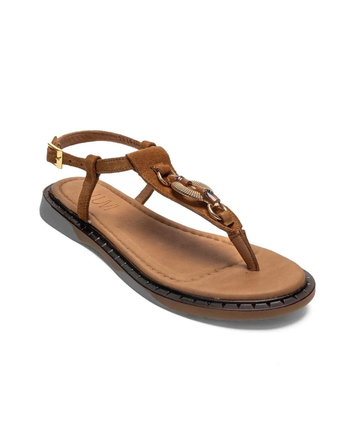 Tiana Leather Buckled Sandal by Forever & Always Shoes