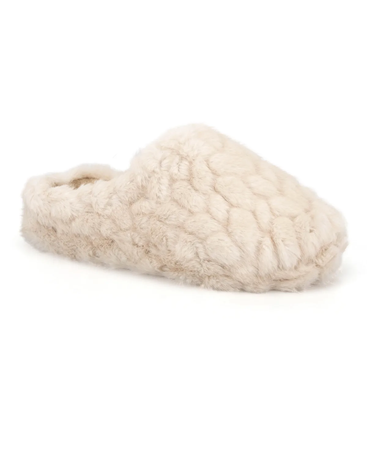Cozy Plush Herringbone Textured Indoor/Outdoor Clog Slippers