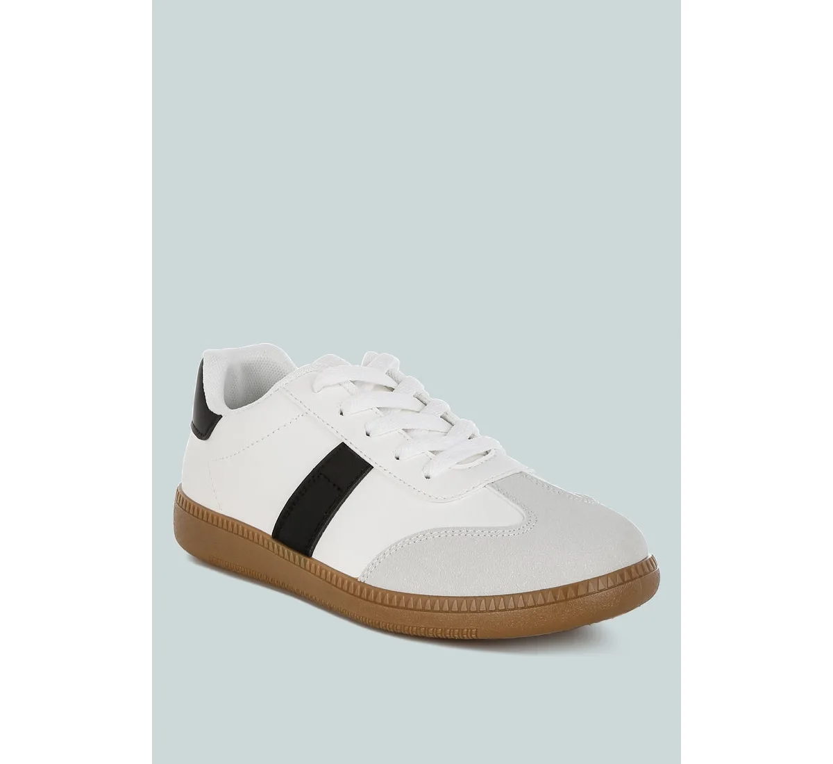 Crossover Classic Lace-Up Flatform Sneaker by London Rag