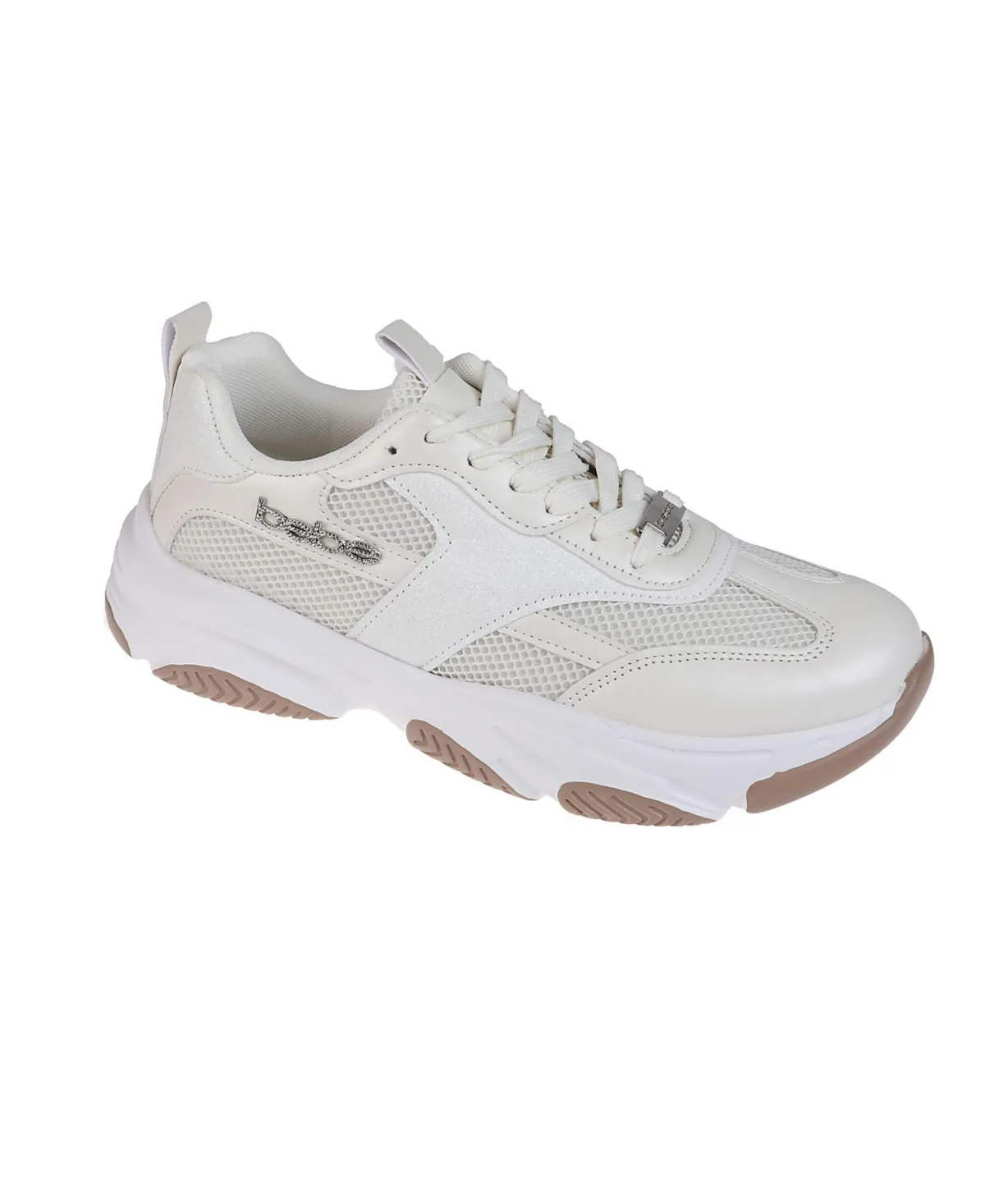 Sneaker with Chunky Outsole and Mixed Material Upper by Bebe