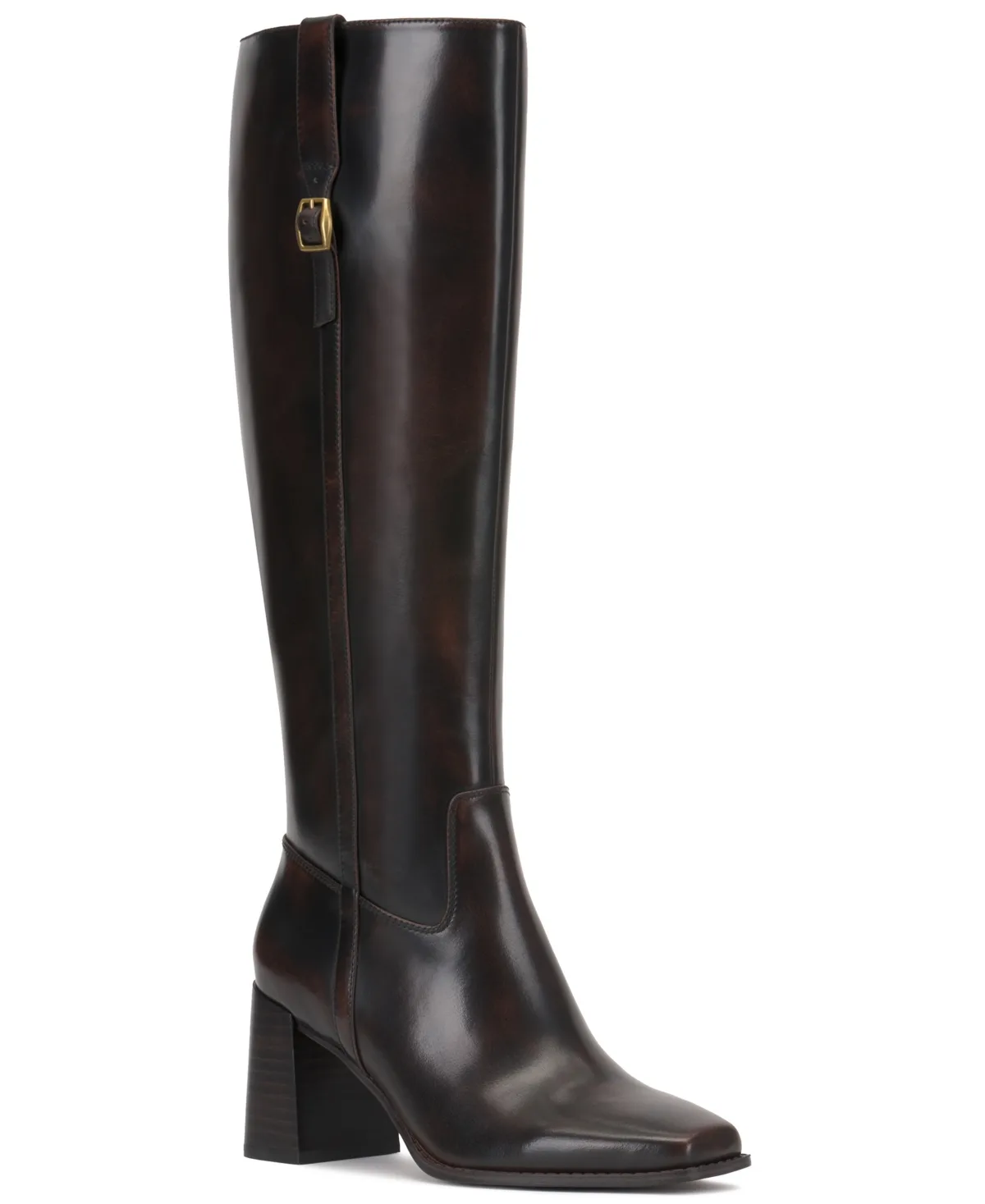 Sorana Regular-Calf Block Heel Riding Boots by Vince Camuto