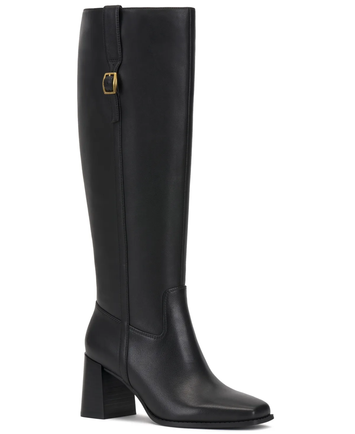 Sorana Regular-Calf Block Heel Riding Boots