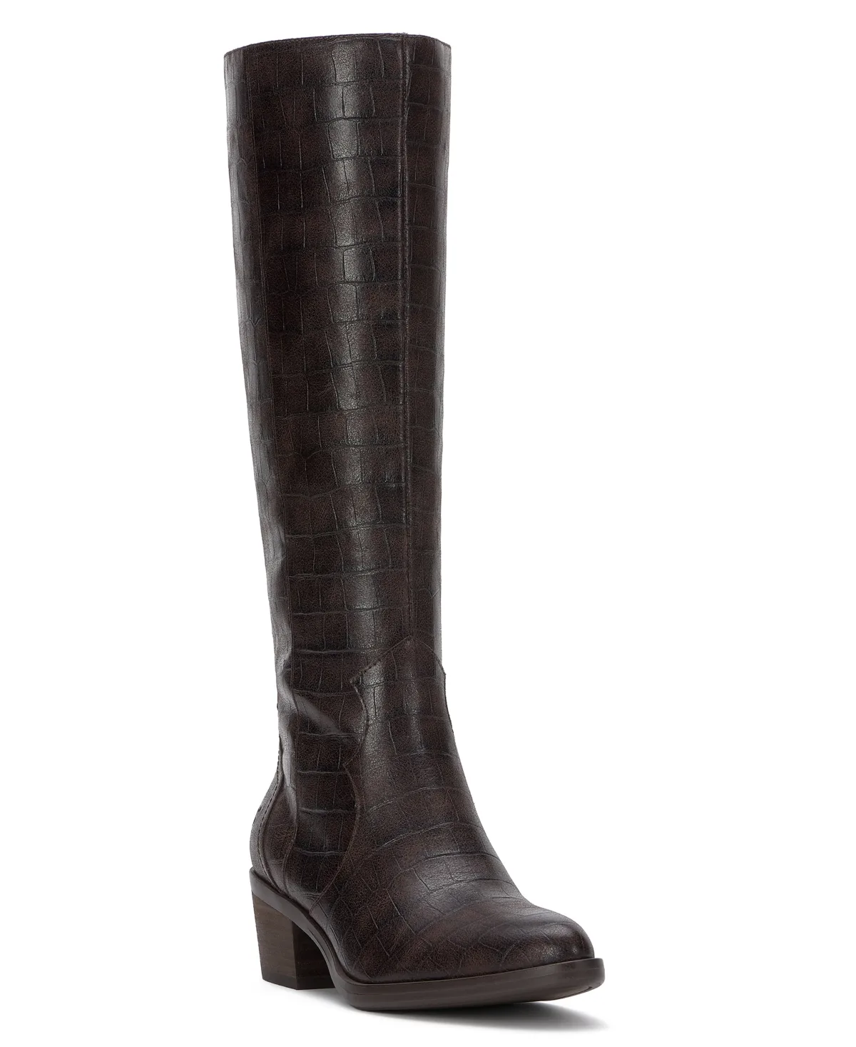 Almond Toe Stacked Heel Knee Boots by Lucky Brand