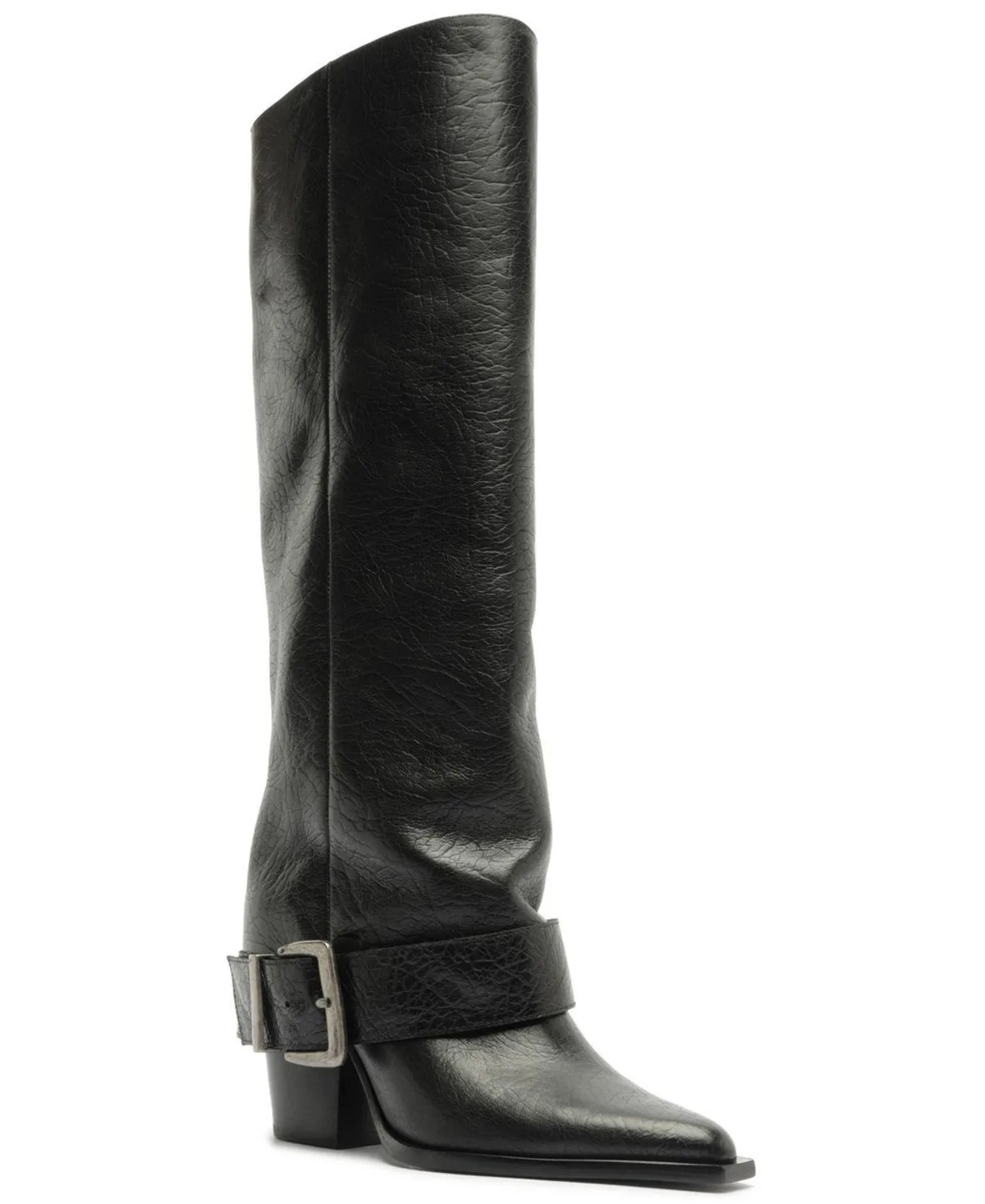 Parker Up Buckle Tall Dress Boots by Schutz