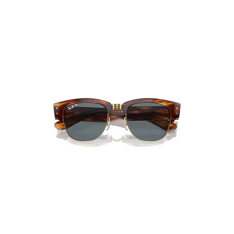 Mega Clubmaster Sunglasses Blue Lenses Polarized