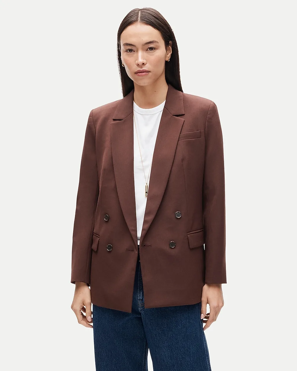 Agnes Blazer in Lightspun Wool Blend by J.Crew