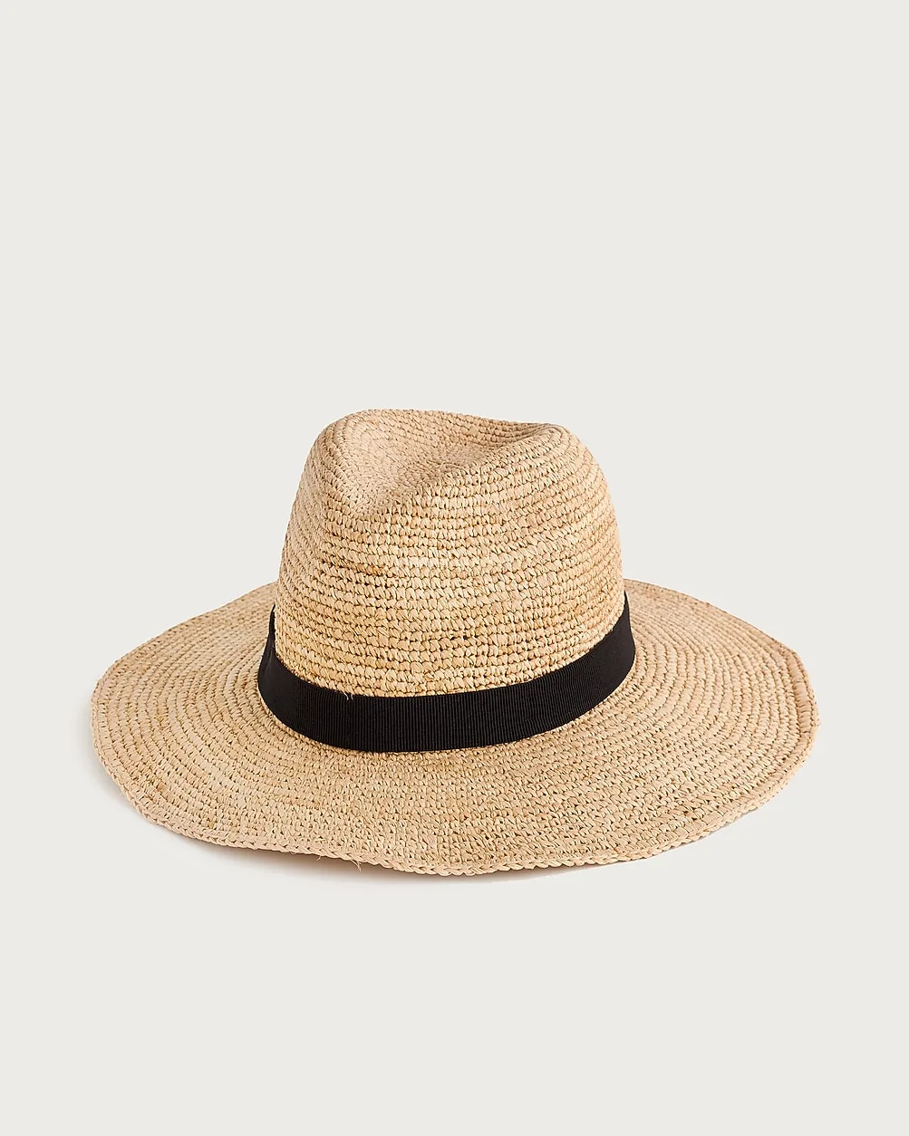Wide-Brim Packable Straw Hat