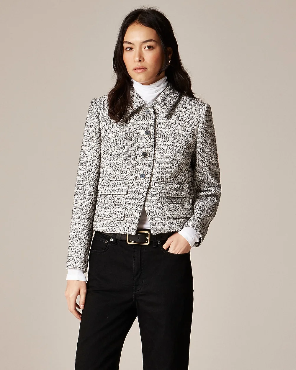 Lucie Jacket in Marled Tweed