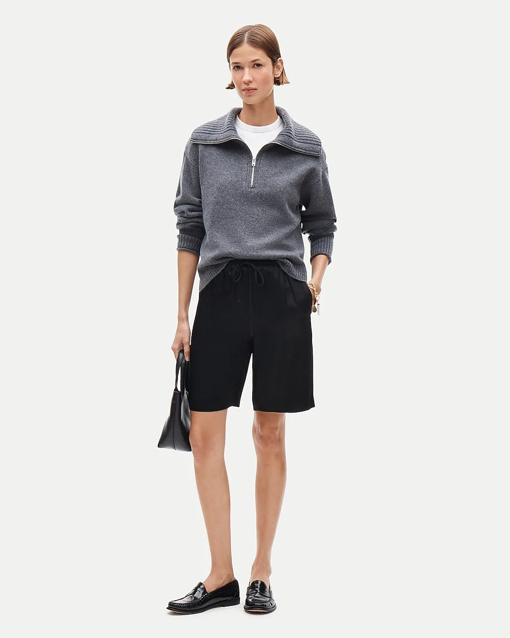 Cosmo Bermuda Short in Viscose Charmeuse by J.Crew