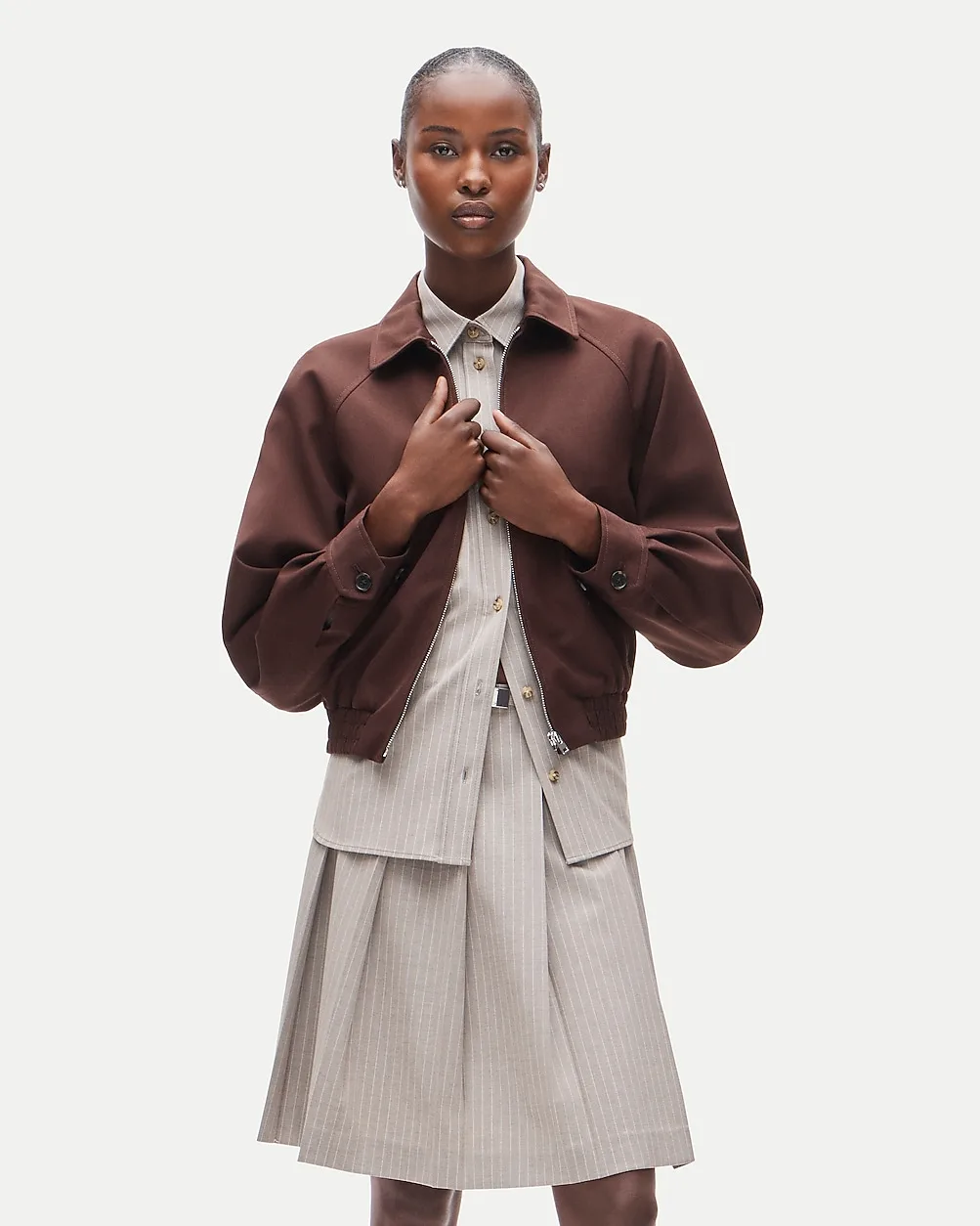 Bomber Jacket in Wool Blend by J.Crew