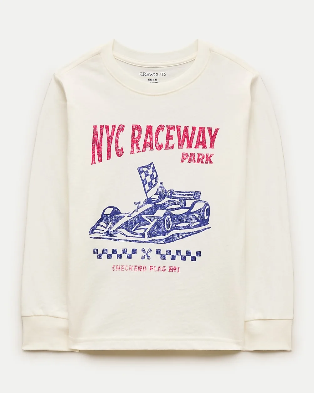 Long-Sleeve "NYC Raceway" Graphic T-Shirt by J.Crew