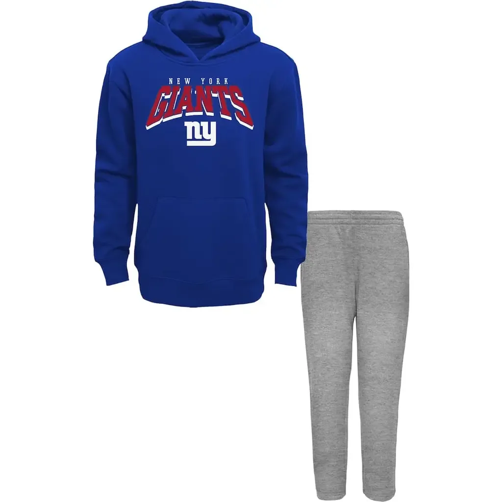 New York Giants Dynamic Duo Fleece Pullover Hoodie & Sweatpants Set by Outerstuff