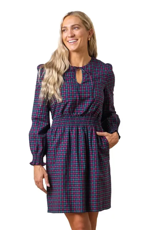 Smocked Keyhole Dress by Hope & Henry